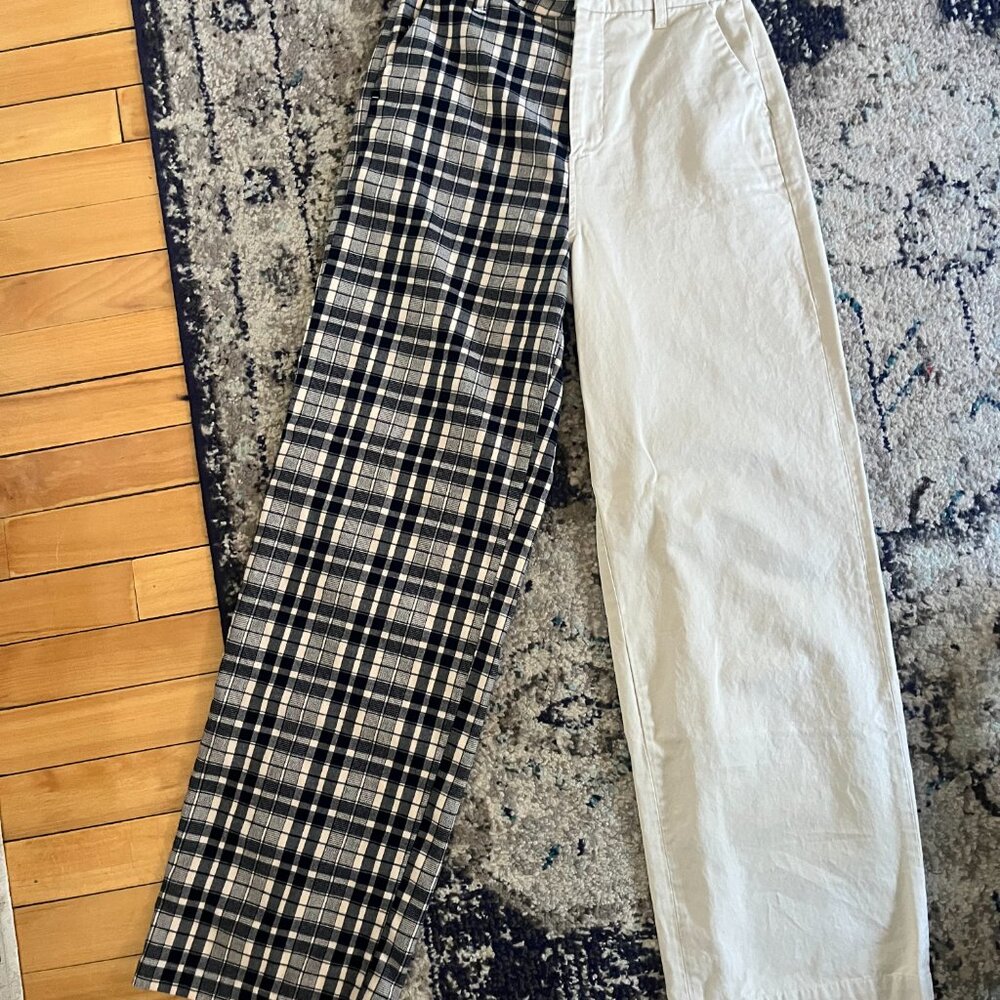 Anthropologie 2-toned trousers, size M (fits 6-8)